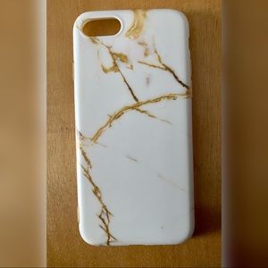 Iphone 6, 6S white marble case